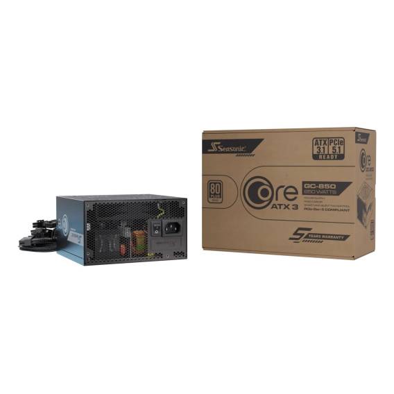 Obrázok pre Seasonic CORE GC-850 ATX 3.1 napájecí zdroj 850 W 20+4 pin ATX Černá