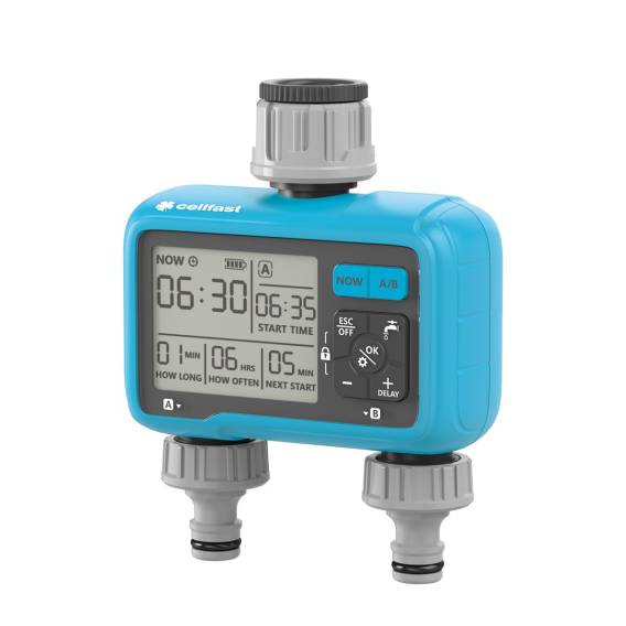 Obrázok pre CELLFAST STEROWNIK NAWADNIANIA ELEKTRONICZNY CHRONOS 2-SEKCYJNY /CELLPRO