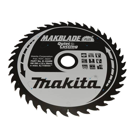 Obrázok pre MAKITA PIŁA TARCZOWA  250x30x40z MAKBLADE PLUS DREWNO