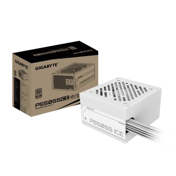 Obrázok pre GIGABYTE P550SS ICE napájecí zdroj 550 W 20+4 pin ATX ATX Bílá