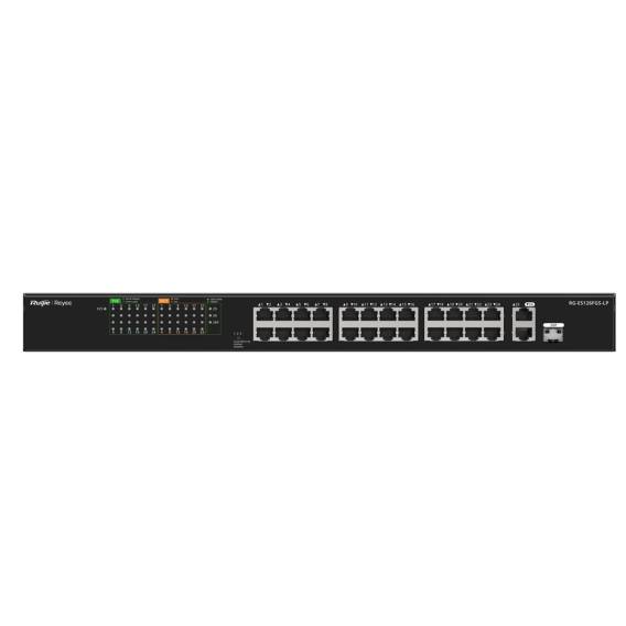Obrázok pre Ruijie Networks RG-ES126FGS-LP síťový přepínač Nespravované L2 Fast Ethernet (10/100) Podpora napájení po Ethernetu (PoE) Černá