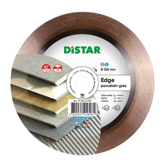 Obrázok pre Distar Diamond Blade Edge 250 x 1.4 x 25 x 25.4