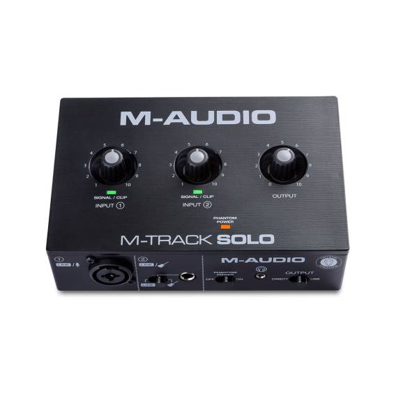 Obrázok pre M-AUDIO M-Track Solo USB Zvukové rozhraní Předzesilovač Crystal 16 bit 48 kHz Černá