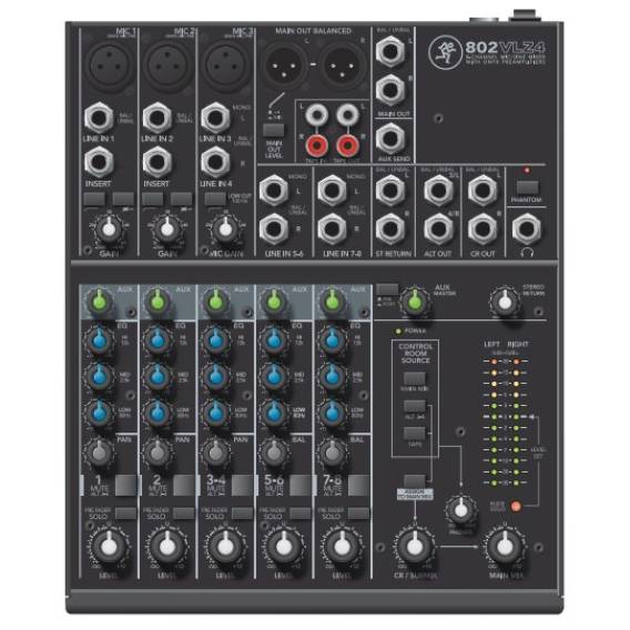 Obrázok pre Mackie 802VLZ4 audio mixér 8 kanály/kanálů 20 - 20000 Hz