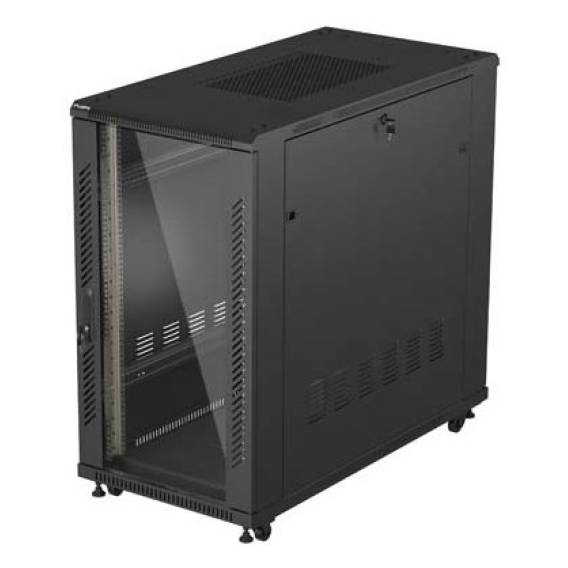 Obrázok pre Lanberg FF01-6222-12B rack 22U Volně stojící rack Černá
