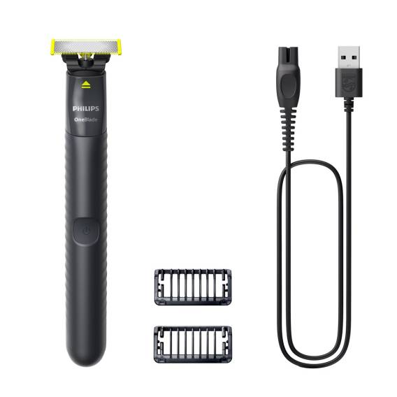 Obrázok pre Philips Norelco OneBlade QP1424/10 pánský holicí strojek Planžetový holicí strojek Zastřihovač Tmavě šeda