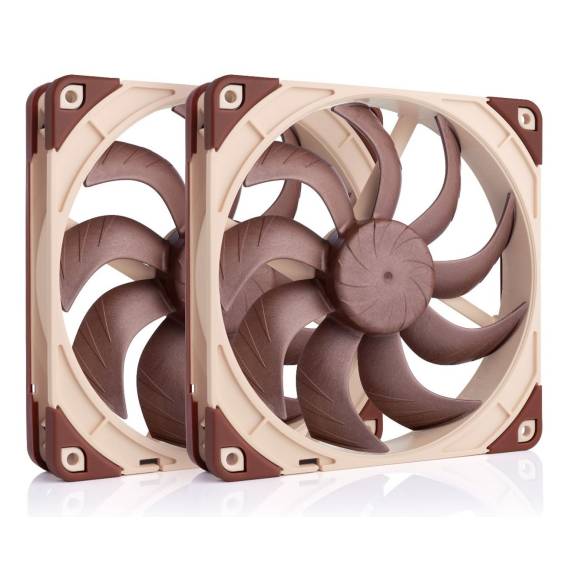 Obrázok pre Noctua NF-A14X25 G2 PWM SX2-PP Chladicí systém pro počítač Počítačová skříň Ventilátor 14 cm Béžová 2 kusů