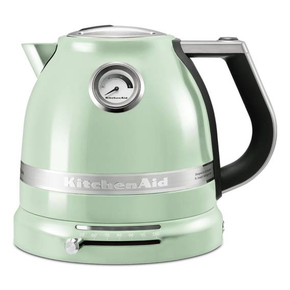 Obrázok pre KitchenAid 5KEK1522EPT elektrická konvice 1,5 l 2400 W Černá, Zelená, Nerezová ocel
