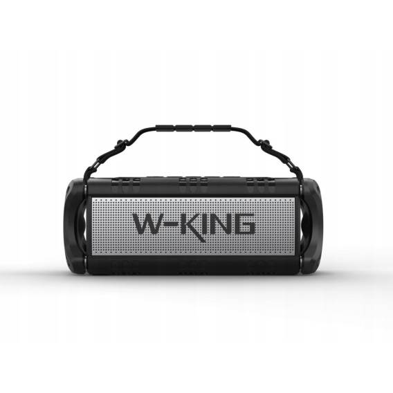 Obrázok pre Bezdrátový Bluetooth reproduktor W-KING D8, černý a stříbrný
