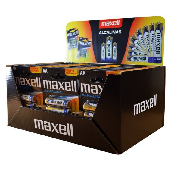 Obrázok pre Baterie Maxell Alkaline LR6 AA, balení po 4 ks (30 blistrových balení/120 ks baterií)