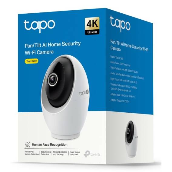 Obrázok pre TP-Link Tapo C260 Bezpečnostní IP kamera Vnitřní 3840 x 2160 px Strop/stěna/stůl