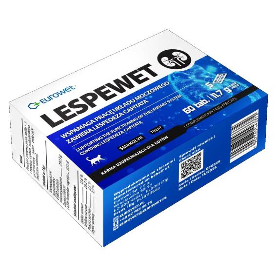 Obrázok pre EUROWET Lespewet Urinary system - doplňky stravy pro kočky - 60 tablet