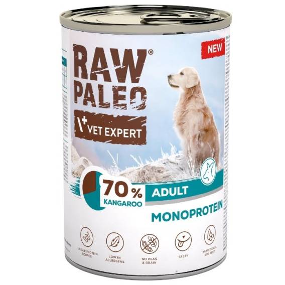 Obrázok pre VETEXPERT Raw Paleo Mono Klokan - vlhké krmivo pro psy - 400g