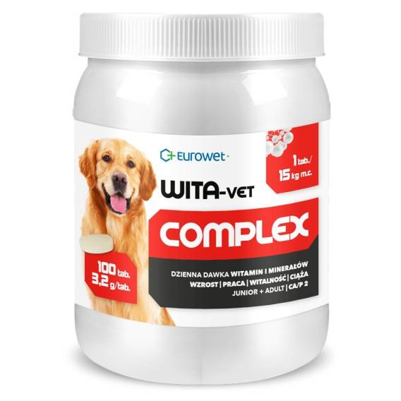 Obrázok pre EUROWET Wita-Vet Complex 3,2g - doplňky stravy pro psy - 100 tablet