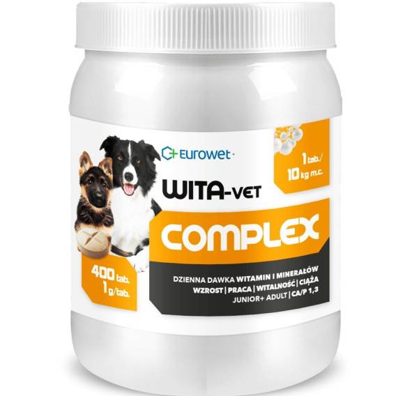 Obrázok pre EUROWET Wita-Vet Complex - doplňky stravy pro psy - 400 tablet