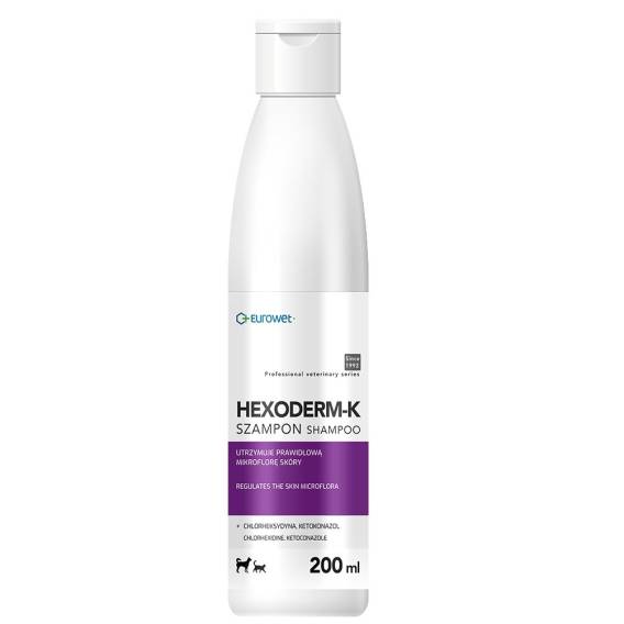 Obrázok pre EUROWET Hexoderm-K - šampon pro psy a kočky - 200ml