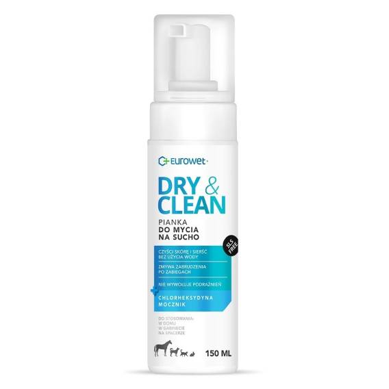 Obrázok pre EUROWET Dry & Clean - pěna pro psy a kočky - 150 ml