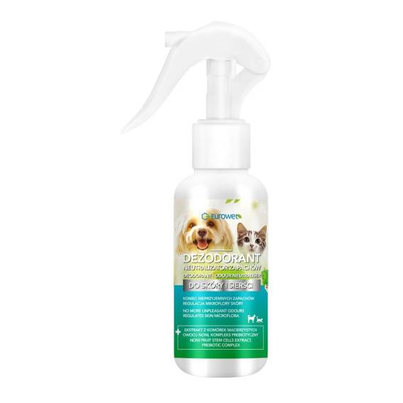 Obrázok pre EUROWET deodorant - neutralizátor pachů pro psy a kočky - 100 ml