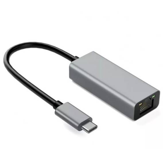 Obrázok pre IBox IACRJ Hliníkový adaptér RJ45 na USB Typ-C 10/100/1000 Mb/s