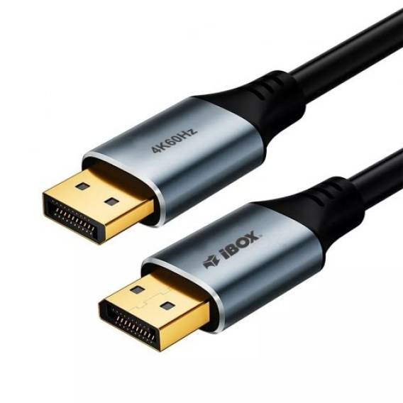 Obrázok pre iBox ITVDP011 Kabel DisplayPort 4K 60Hz zlatý konektor 1 m