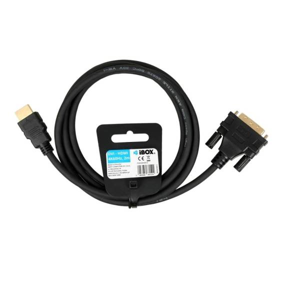 Obrázok pre IBox ITVFHDDVI012 Kabel HDMI na DVI FullHD 1080p 2 m černý