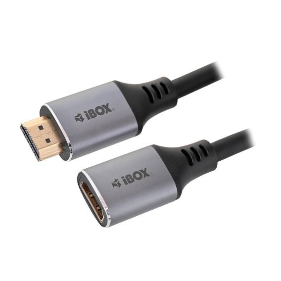Obrázok pre IBox ITVFMHD012 Prodlužovací kabel HDMI na HDMI 4K se zlatou zástrčkou 2 m