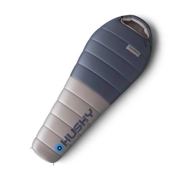 Obrázok pre Spací pytel Husky DOPY péřový -25 °C, 85 × 220 cm, 1,69 kg, modro-šedý