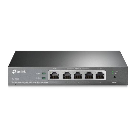 Obrázok pre TP-Link TL-R605 router zapojený do sítě Gigabit Ethernet Černá