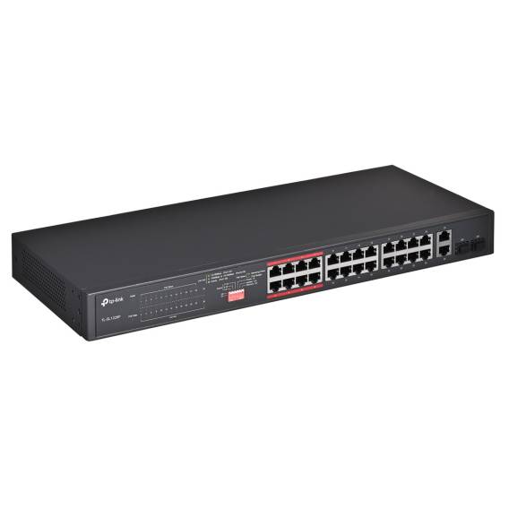 Obrázok pre TP-Link TL-SL1226P síťový přepínač Nespravované Gigabit Ethernet (10/100/1000) Podpora napájení po Ethernetu (PoE) 1U Šedá