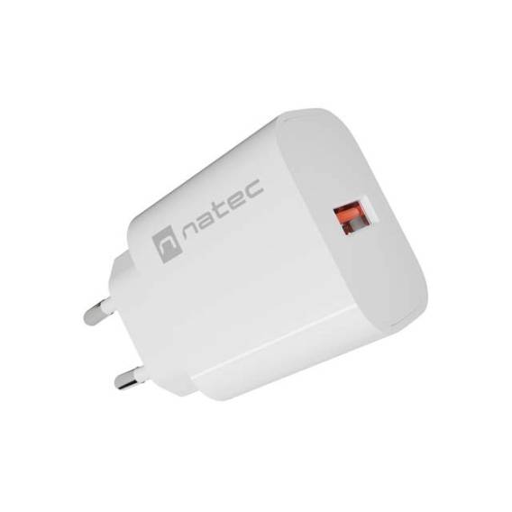 Obrázok pre SÍŤOVÁ NABÍJEČKA NATEC RIBERA 1X USB-A 18W BÍLÁ