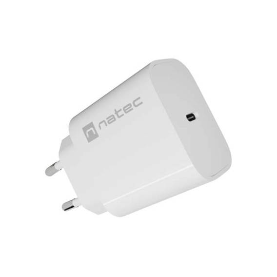 Obrázok pre SÍŤOVÁ NABÍJEČKA NATEC RIBERA 1X USB-C 20W BÍLÁ