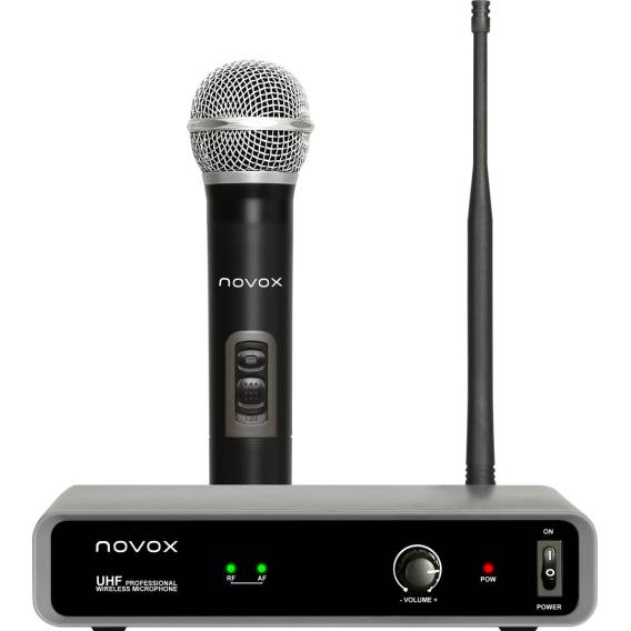 Obrázok pre Novox Free H1 - Bezdrátová sada s ručním mikrofonem Černá