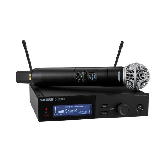 Obrázok pre Shure SLXD24+E/58-G65 - digitální bezdrátový systém s vysílačem/ručním mikrofonem (470–606 MHz)