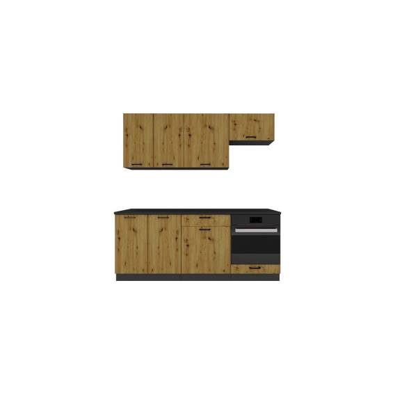 Obrázok pre Sada kuchyňského nábytku Cosmo Design ANIKA dub artisan/grafit 2,0