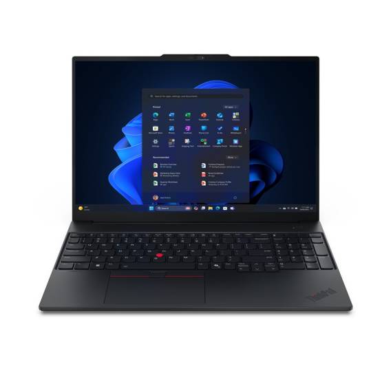 Obrázok pre Lenovo ThinkPad E16 Gen 3 (Intel) Copilot+ PC Intel Core Ultra 5 226V Laptop 40,6 cm (16") WUXGA 16 GB LPDDR5x-SDRAM 512 GB SSD Wi-Fi 6E (802.11ax) Windows 11 Pro Anglický Černá