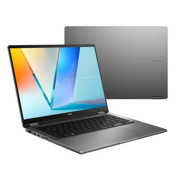 Obrázok pre ASUS Vivobook 14 Flip TP3407SA-SG146W Ultra 5 226V 14,0" WUXGA dotykový displej 60 Hz 300 nitů AG 16 GB LPDDR5X SSD 512 GB Intel Arc Graphics FHD kamera 70 Wh Win11 matně šedý