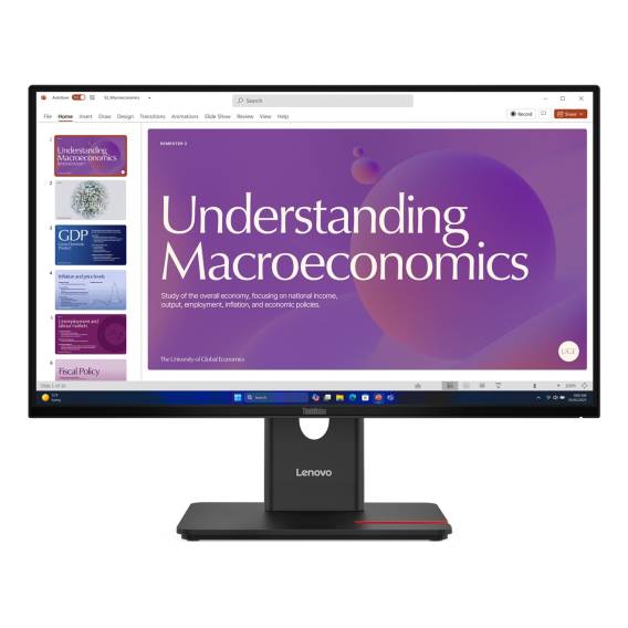 Obrázok pre Lenovo ThinkVision T24D-40 počítačový monitor 60,5 cm (23.8") 1920 x 1080 px Full HD LCD Černá