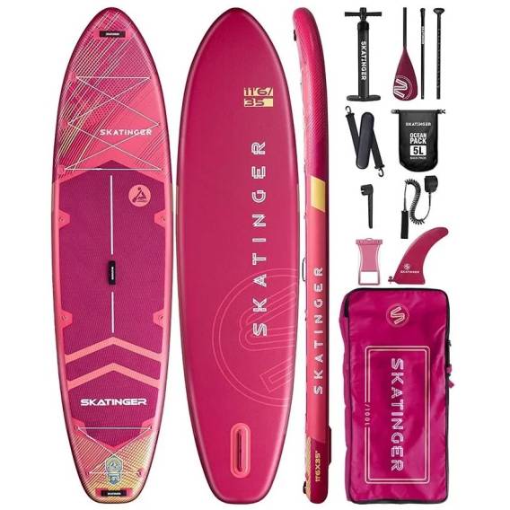 Obrázok pre SUP prkno SKATINGER Prana Meteor Red 350 x 89 x 15 cm