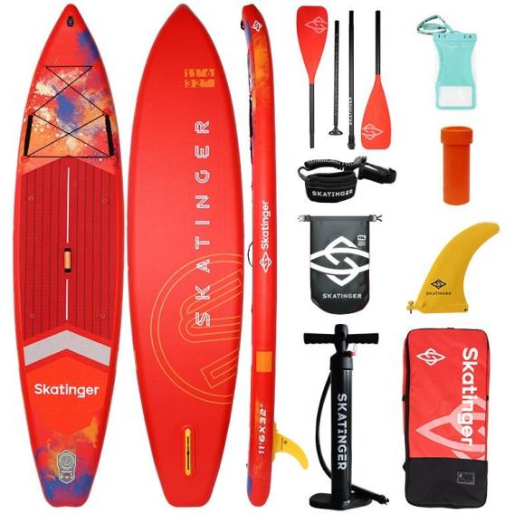 Obrázok pre SUP deska SKATINGER Interstellar red 350x81x15 Touring