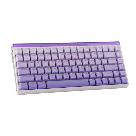 Obrázok pre Klávesnice typu gasket HERO84 HE bílá+fialová+gradient+LIGHT s přepínači JadeKing RGB AULA