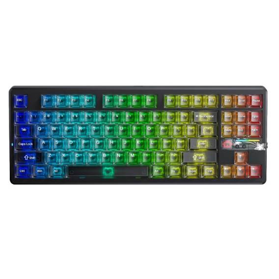 Obrázok pre Klávesnice AULA Gasket F87 Pro V2 Black Mist Transparent Leobog X3 RGB