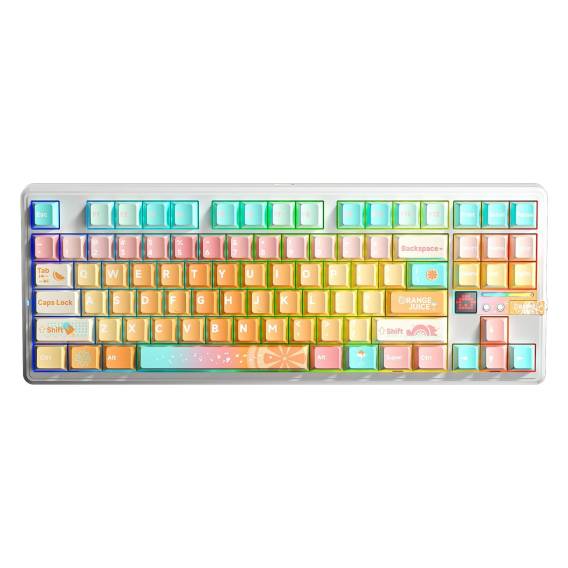 Obrázok pre Klávesnice AULA Gasket F87 Pro V2 Orange Soda Kailh Meteorite Ice Cream RGB