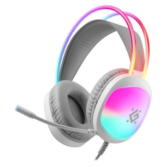 Obrázok pre HEADPHONES DEFENDER ECLIPSE RGB WHITE