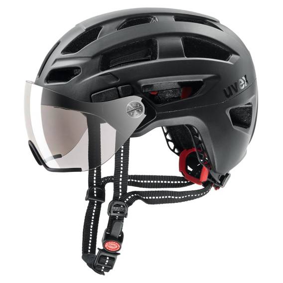 Obrázok pre Cyklistická helma UVEX Finale visor 56–61 cm, black matt