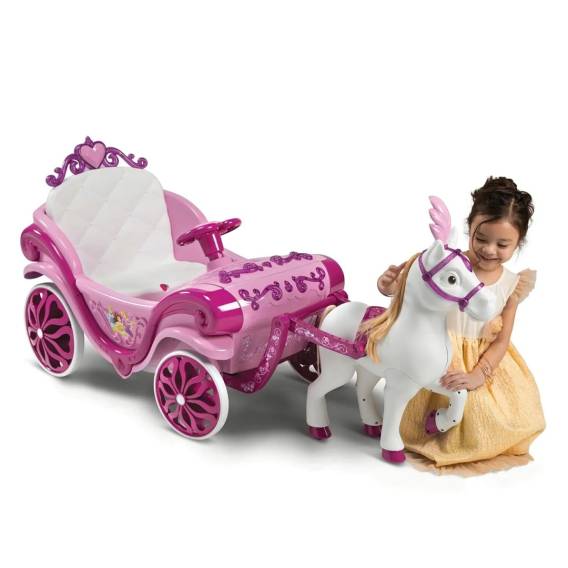 Obrázok pre Huffy Elektrický kočár Disney Princess s koněm 6 V růžový