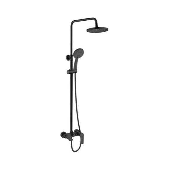Obrázok pre SHOWER COLUMN DOKOS W BATH MIXER BLACK