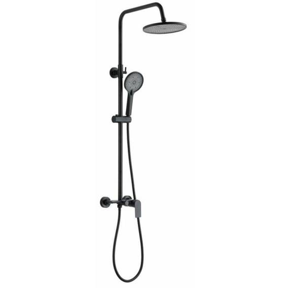 Obrázok pre SHOWER SET RIKIA WITH MIXER BLACK