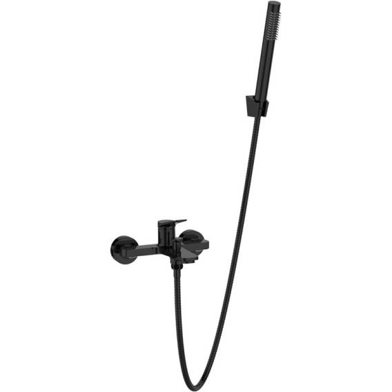 Obrázok pre BATH MIXER NESTOS WITH SHOWER SET BLACK