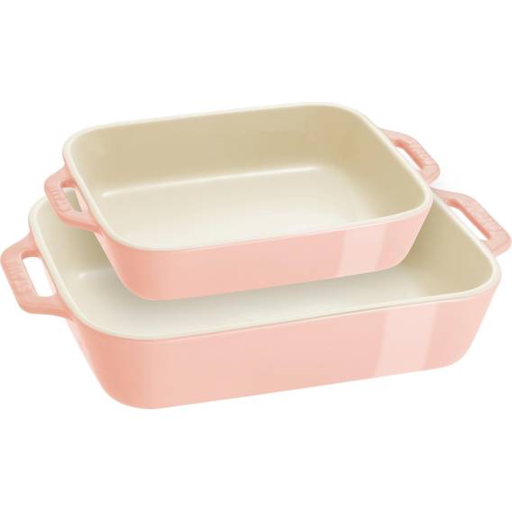 Obrázok pre STAUB COOKING Zestaw 2 półmisków prostokątnych, jasnoróżowy