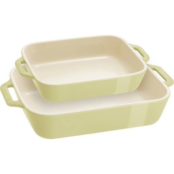 Obrázok pre STAUB COOKING Zestaw 2 półmisków prostokątnych, jasnozielony
